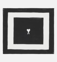 Foulard Ami De Coeur Imprimé unisexe en Coton AMI Paris