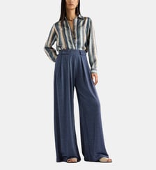 Pantalon aspen en jersey lurex uni Momonì