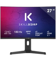 Ecran PC Gamer M27 27" Incurvé 1500R WQHD 180Hz Fast VA HDMI 2.1 AMD FreeSync Skillkorp