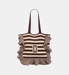 Sac en crochet à rayures Sandro