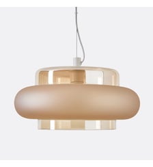 Suspension en verre coloré Ø40 cm La Redoute Interieurs