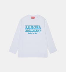T-shirt manches longues avec logo Diesel Kids