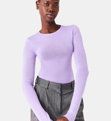 Pull col rond seconde peau Maje