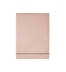 Drap plat en percale de coton lavé, DOUCEUR LAVÉE Blanc Cerise
