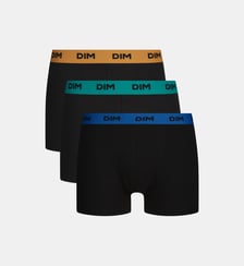 Lot de 3 boxers avec ceinture colorée Mix & Colors Dim