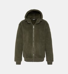 Veste sherpa zippée à capuche Schott