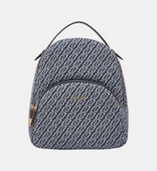 Sac à dos monogramme en denim Liu Jo