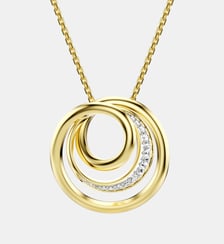 Collier Hyperbola, Doré à l’or 18 carats (750/1000) Swarovski