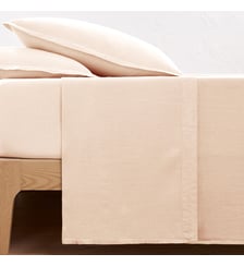Drap plat uni en lin lavé La Redoute Interieurs