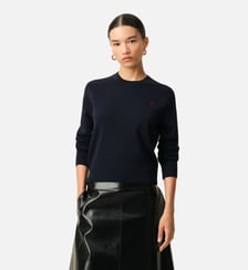 Pull Col Rond Ami De Coeur En Laine AMI Paris