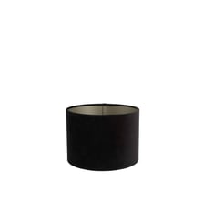 Abat-jour Velours - Noir - 25x25x18cm Light & Living