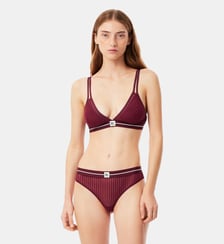 String mesh rayé velours Lacoste