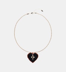 Collier chaîne avec pendentif perles tissées FORTAZA Hipanema