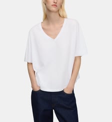 T-shirt évasé en PYRATEX® Coton espagnol Adolfo Dominguez