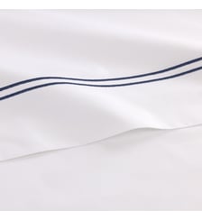 Drap plat en percale de coton Yves Delorme