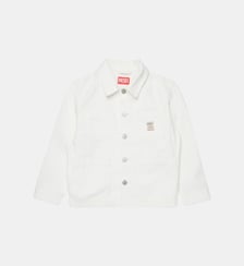 Veste en denim avec logo Diesel Kids