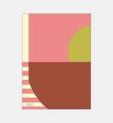 Poster   Colorblock 5 Pistachio - Studio MAM Poster & Frame