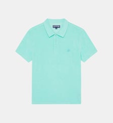Polo en coton éponge organique uni Vilebrequin