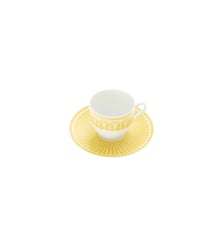 Tasse à Espresso et Soucoupe en Porcelaine - MALMAISON RIVIERA Christofle