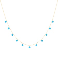 Collier POLKA - Turquoise - Or jaune 750‰ La Brune & La Blonde