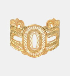 Bracelet manchette fin ajustable   doré à l'or fin - Noor Satellite