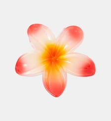 Pince à cheveux fleur tropicale orange Balaboosté