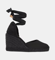 Espadrilles compensées à lacets avec plateforme tressée CARINA Castaner