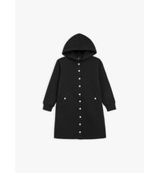 manteau enfant en molleton de coton noir Agnès b.
