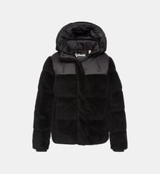 Doudoune sherpa à capuche bi-matière Schott