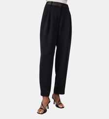 Pantalon à pinces en tissu double Adolfo Dominguez