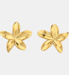 Boucles d'oreilles fleurs dorées Acier inoxydable Balaboosté