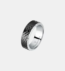 Bague en acier, pvd noir ICONIC Maserati