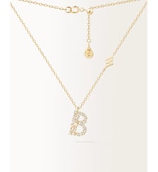 Collier Initiale B Or Jaune PIAPARIS