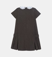 Robe - Brun laine col claudine festonné Tartine Et Chocolat