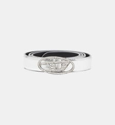 Ceinture en cuir 2 cm avec boucle en cristal Diesel