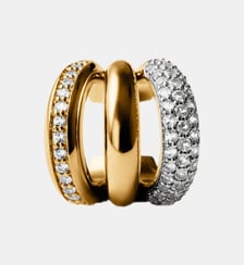 Boucle d’oreille simple en argent 925 plaqué rhodium Aristocrazy