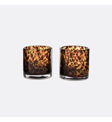 Lot de 2 photophores en verre ambré La Redoute Interieurs