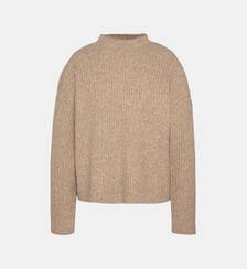 Pull col montant en maille côtelée Schott