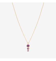 Collier doré rhodochrosite - andrea Caroline Najman