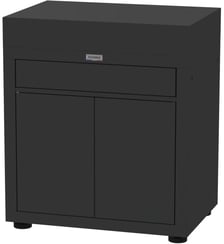 Meuble de cuisine extérieure avec tiroir 80x55cm noir Le Marquier