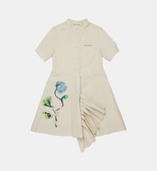 Robe courte à imprimé fleuri Marni