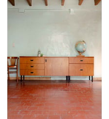 Enfilade modulable en teck Margaret N°509- Produit chiné Debongout