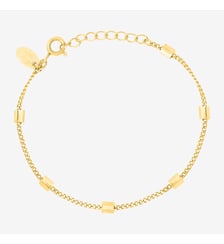 Bracelet doré chaine simple - carre Caroline Najman