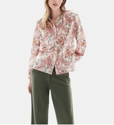 Chemise colomby - Motif rayures - Coton - Coupe droite Caroll