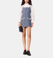 Robe courte en tweed Maje