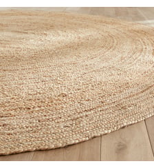 Tapis rond Ø250 cm en jute, tressé main AM.PM