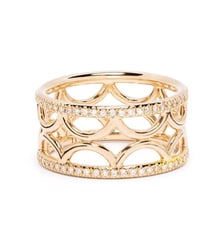 Bague bandeau Perpétuel.le semi-pavée Loyal.e Paris