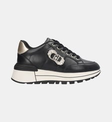 Sneakers en cuir avec logo décoratif Liu Jo