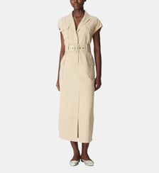 Robe saharienne longue sans manches Ikks