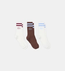 Lot de 3 paires de chaussettes côtelées Lacoste
